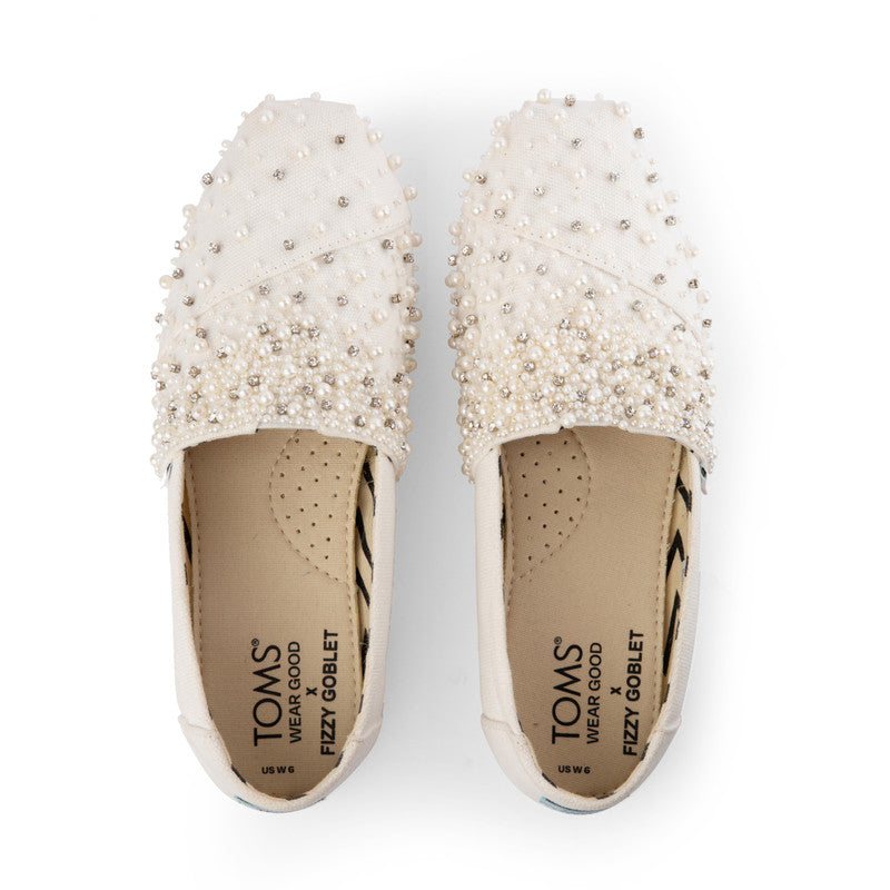 TOMS X Fizzy Goblet Pearl Love Slip Ons-TOMS® India Official Site