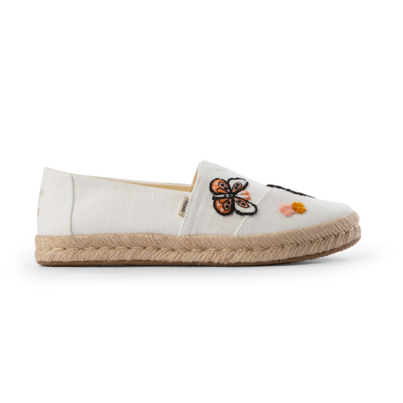 TOMS X Fizzy Goblet Satin Butterfly Sweetheart White Espadrilles-Shoes-TOMS® India Official Site