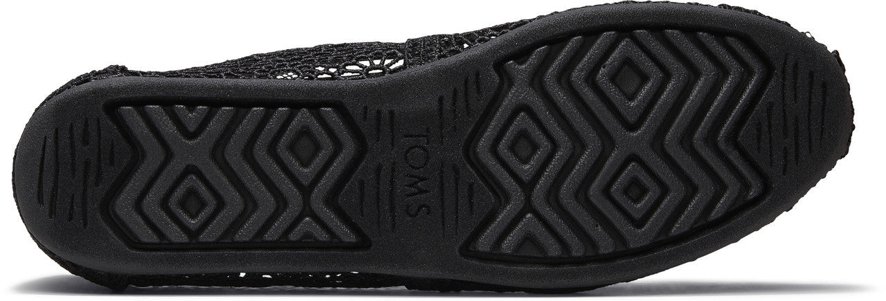 Black Moroccan Crochet Slip ons-TOMS® India Official Site
