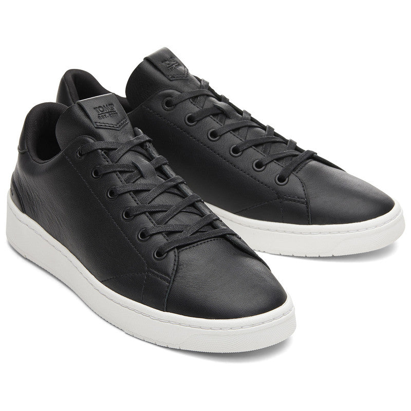 Trvl Lite Black Leather Sneakers-TOMS® India Official Site