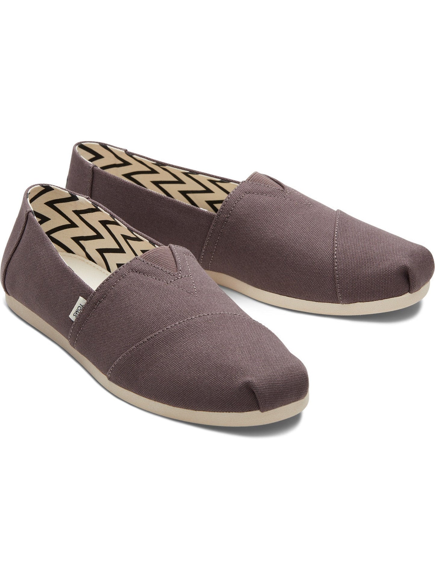 Organic Cotton Canvas Grey Slip Ons-TOMS® India Official Site
