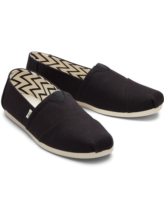 Organic Cotton Black Canvas Slip Ons-TOMS® India Official Site