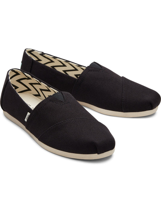 Organic Cotton Soft Black Canvas Slip Ons-TOMS® India Official Site