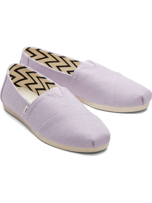 Iconic Alp Cotton Canvas Lilac Slip Ons-TOMS® India Official Site
