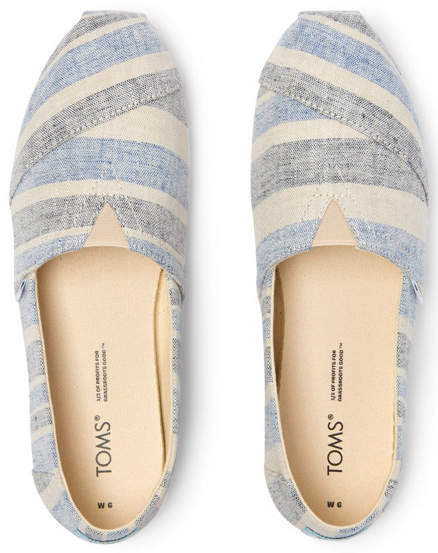 Lightweight Blue Stripe Casual Shoes-TOMS® India Official Site