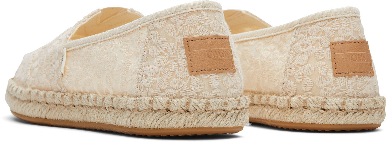 White Botanical Lace espadrilles-TOMS® India Official Site