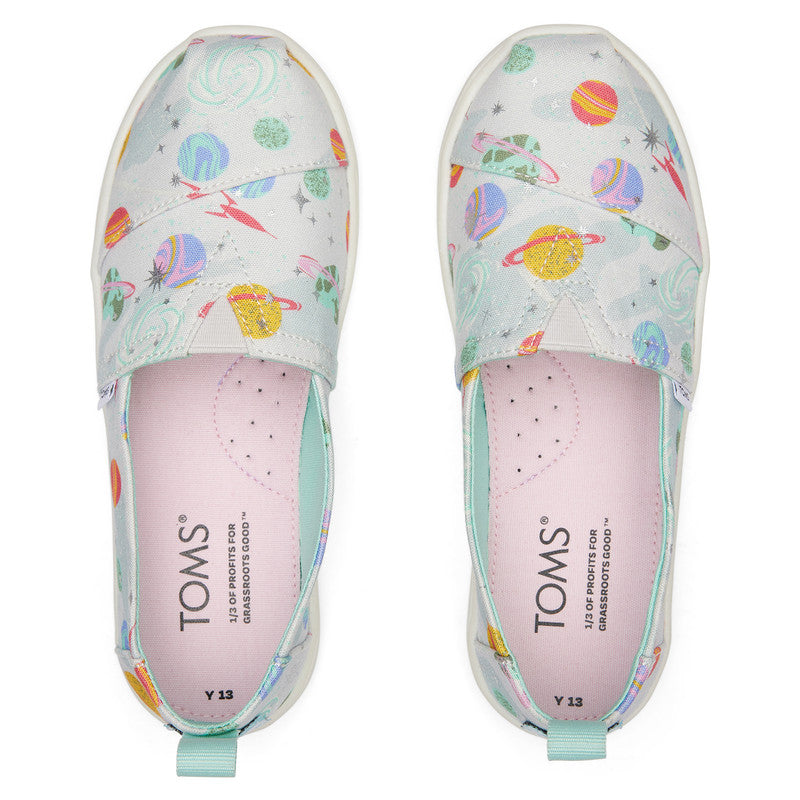 Alp Canvas Galaxy Print Slip Ons-TOMS® India Official Site