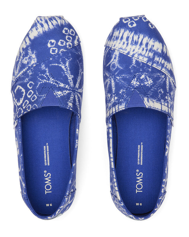 Blue Batik Print Slip Ons-TOMS® India Official Site