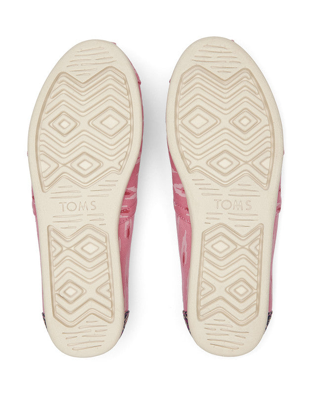 Ikat Print Pink Canvas Slip Ons-TOMS® India Official Site