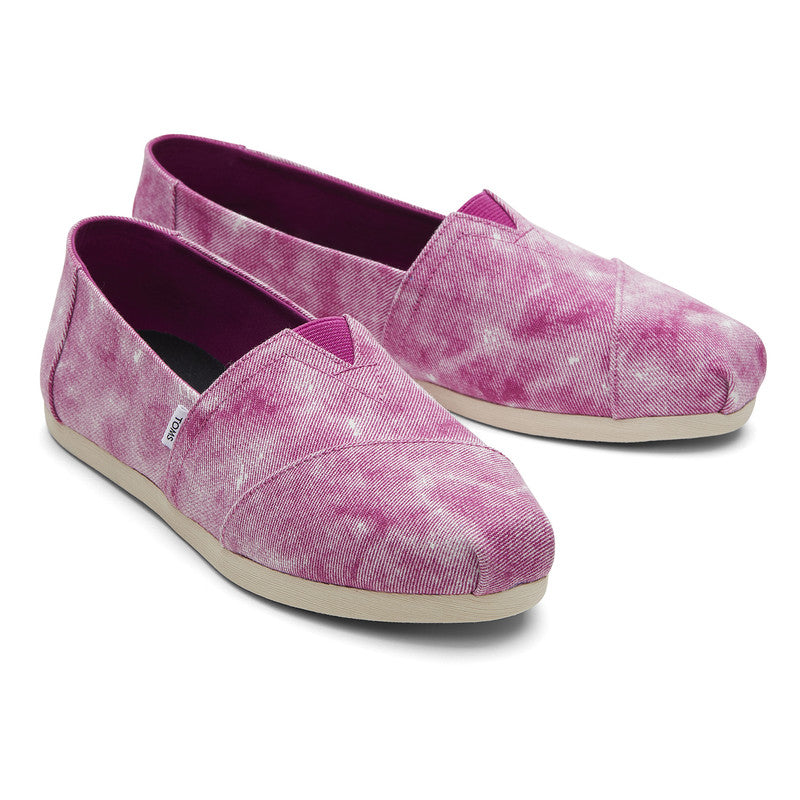 Pink Distressed Canvas Slip Ons-TOMS® India Official Site