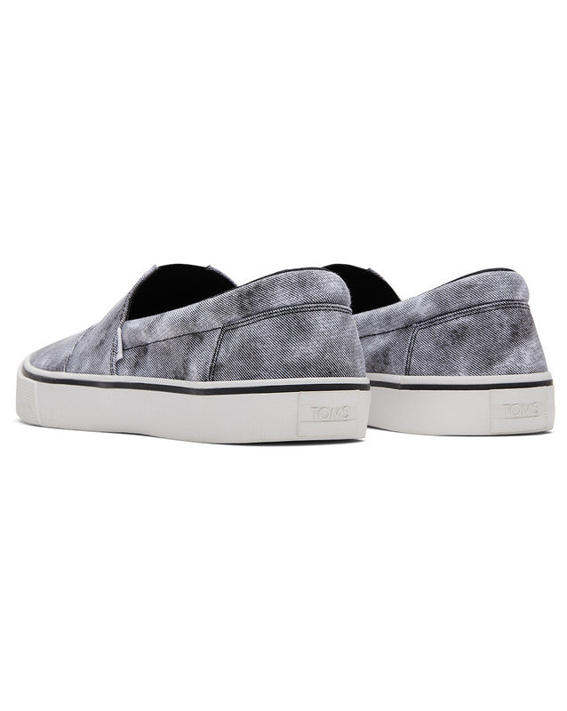 Fenix Distressed Black Canvas Slip Ons-TOMS® India Official Site