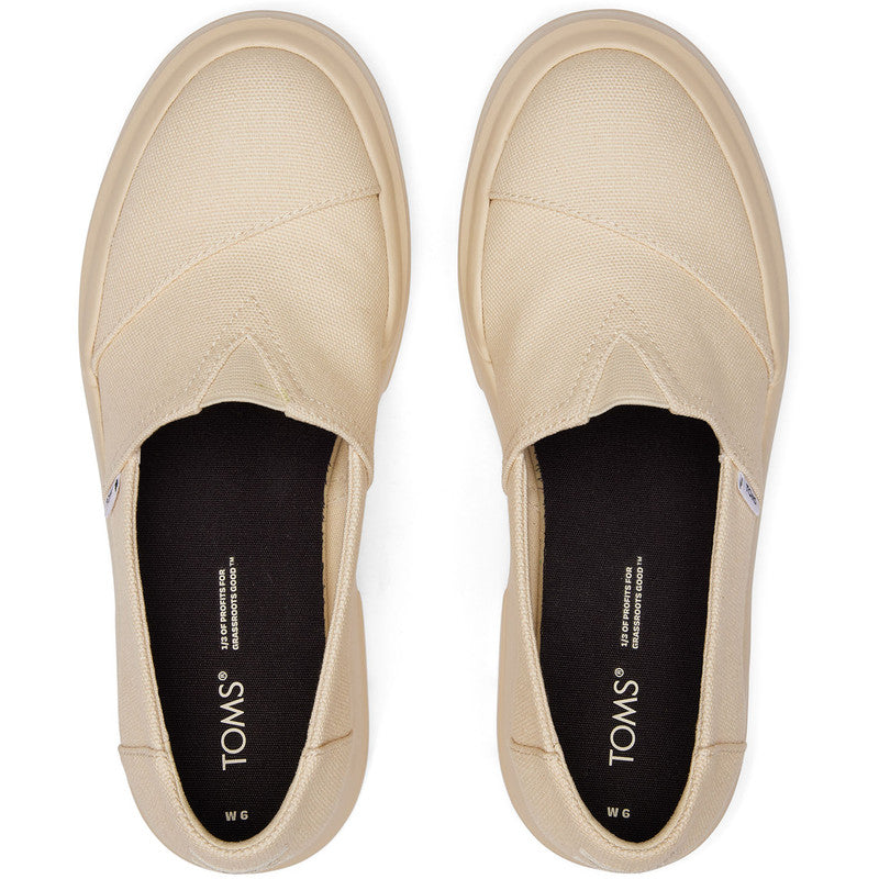 Combat Low Beige Platform Loafers-TOMS® India Official Site