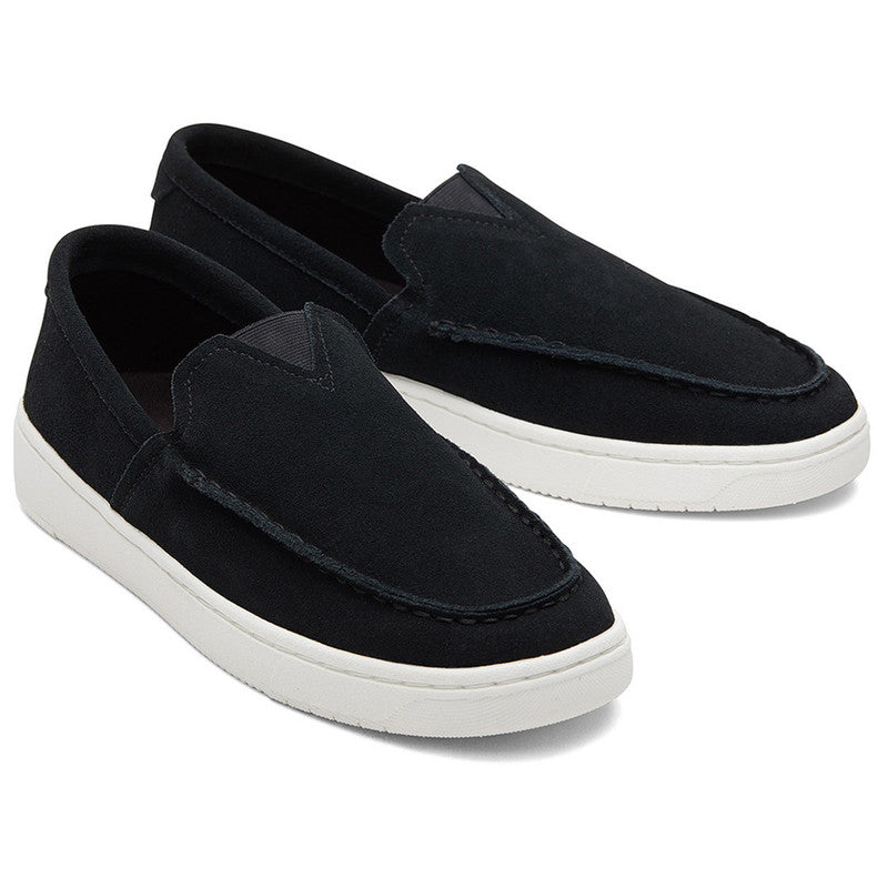Trvl Lite Suede Leather Black Loafers-TOMS® India Official Site
