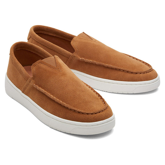 Trvl Lite Suede Leather Tan Loafers-TOMS® India Official Site
