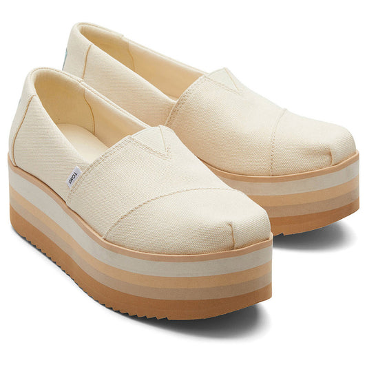 Beige Alp Platform Shoes-TOMS® India Official Site