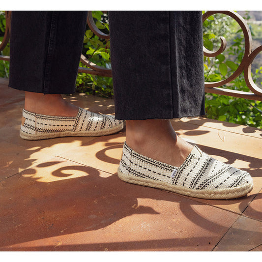 White Woven Design Espadrilles-TOMS® India Official Site