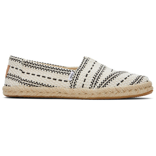 White Woven Design Espadrilles-TOMS® India Official Site