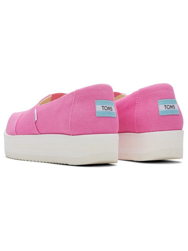 Canvas Platform Pink Shoes-TOMS® India Official Site