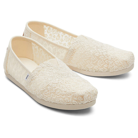 White Lace Slip ons-TOMS® India Official Site