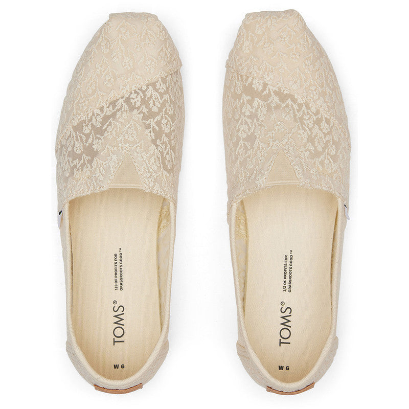 White Lace Slip ons-TOMS® India Official Site