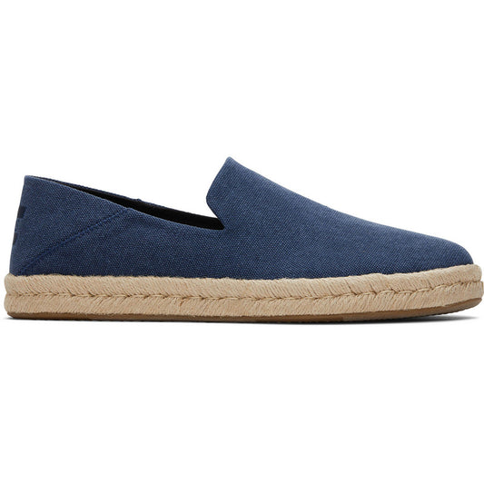 Santiago Jute-Wrapped Navy Loafers-TOMS® India Official Site