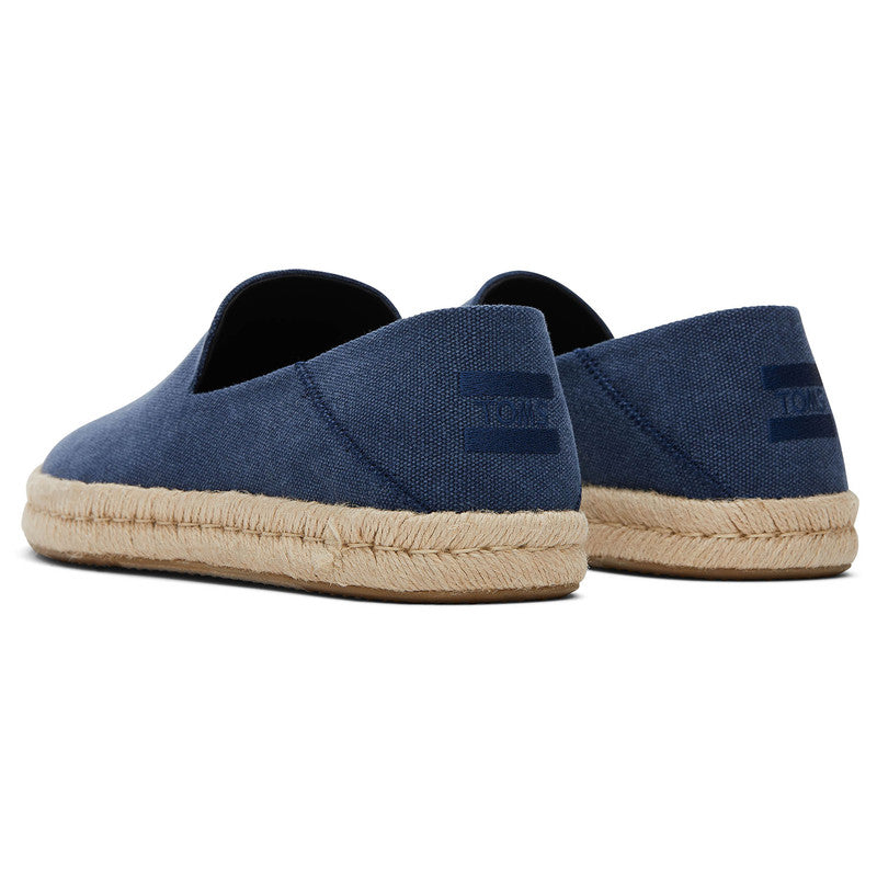 Santiago Jute-Wrapped Navy Loafers-TOMS® India Official Site