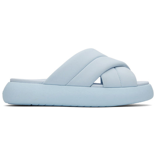 Mallow Crossover Blue Slides-TOMS® India Official Site