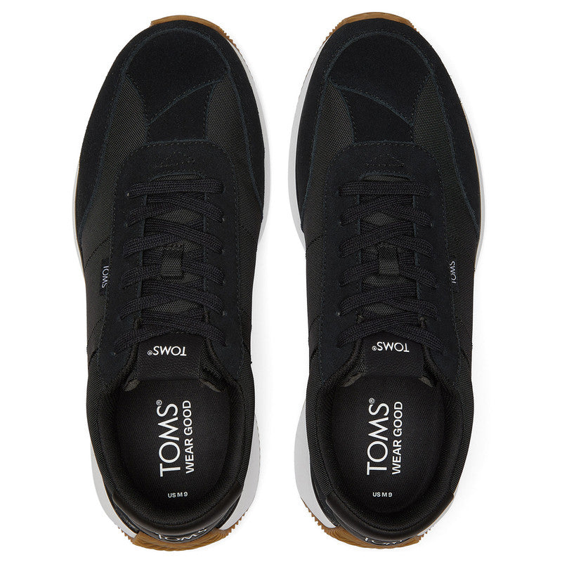 Wyndon Black Suede Jogger Sneakers-TOMS® India Official Site