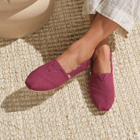 Vintage Pink Heritage Canvas Slip On-TOMS® India Official Site