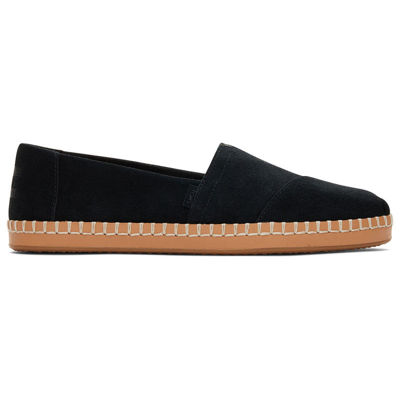 Suede Black Leather Wrapped Sole-TOMS® India Official Site
