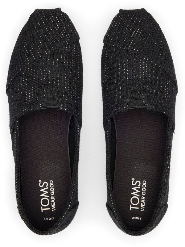 Black Glitter Slip Ons – TOMS® India Official Site