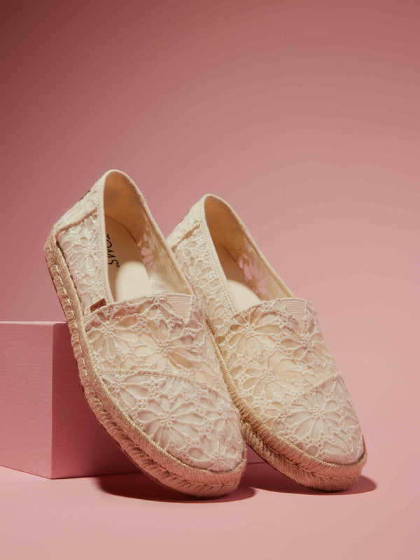 Lace toms wedding online shoes