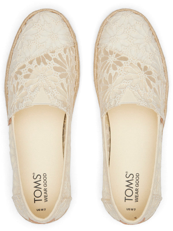 Alp Rope 2.0 White Lace Espadrilles-TOMS® India Official Site