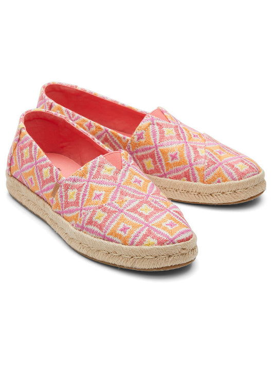 Alp Rope 2.0 Printed Pink Espadrilles-TOMS® India Official Site
