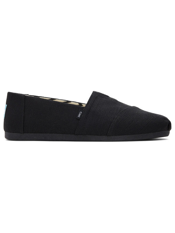 Heritage Canvas All Black Slip Ons-TOMS® India Official Site