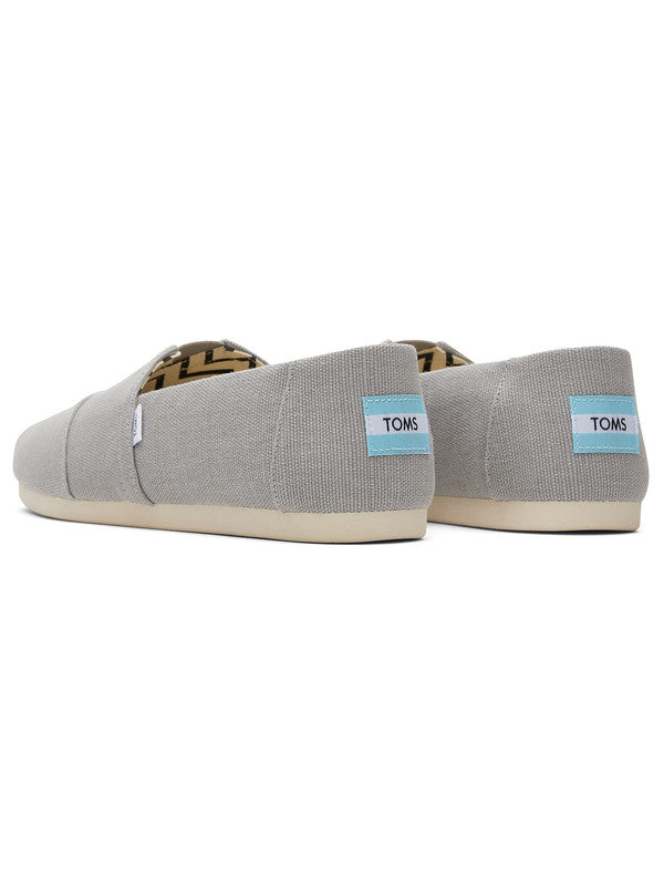 Heritage Canvas Grey Slip Ons-TOMS® India Official Site