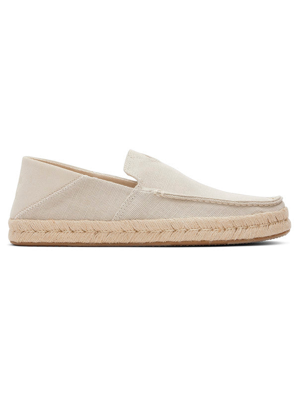 Alonso Loafers Cream Suede Espadrilles-TOMS® India Official Site