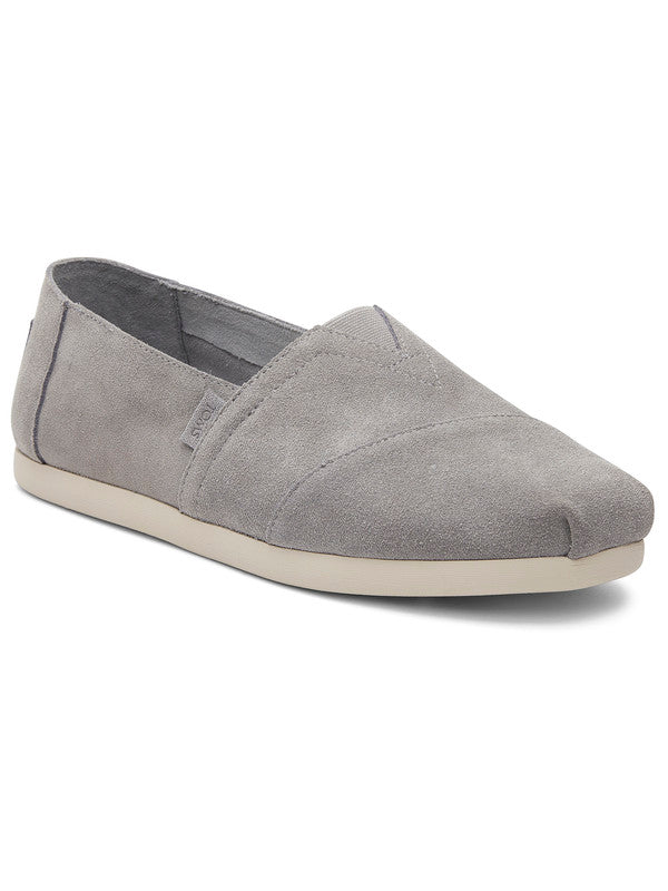 Grey Suede Lightweight Slip Ons-TOMS® India Official Site