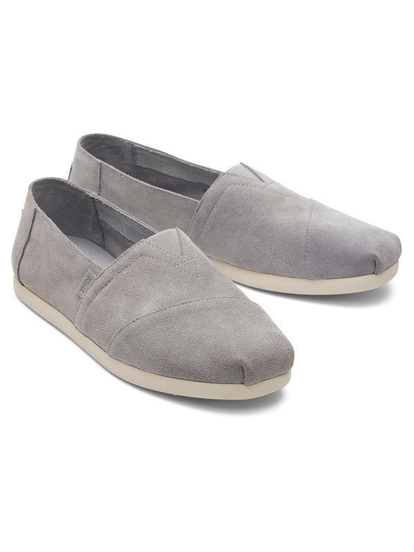 Grey Suede Lightweight Slip Ons-TOMS® India Official Site