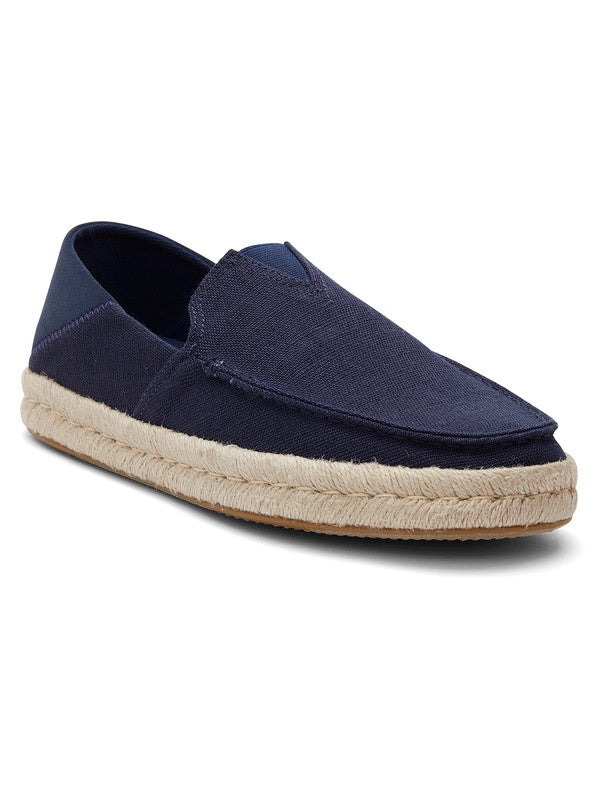 Alonso Loafers Navy Suede Espadrilles-TOMS® India Official Site