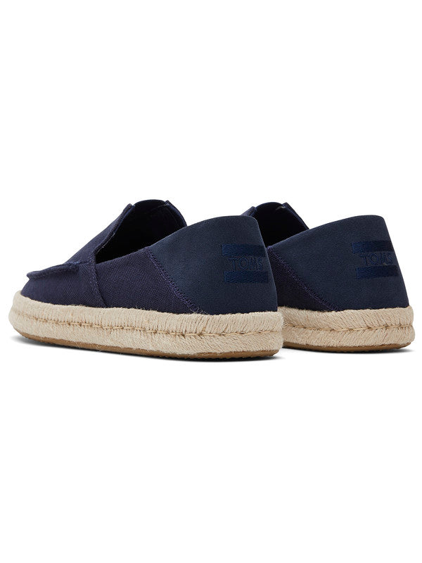Alonso Loafers Navy Suede Espadrilles-TOMS® India Official Site