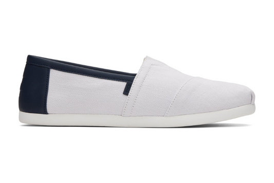 White Canvas Light-sole Slip Ons-TOMS® India Official Site