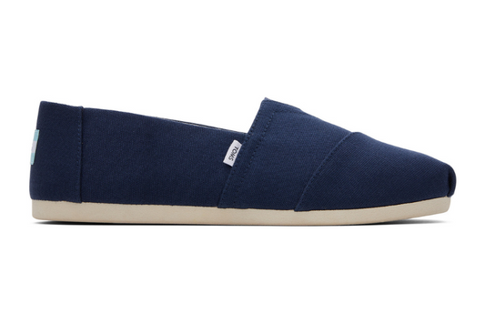Organic Cotton Deep Navy Canvas Slip Ons-TOMS® India Official Site