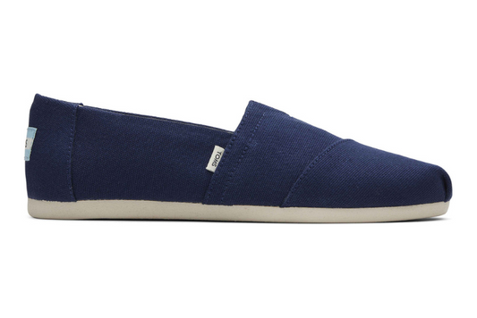 Organic Cotton Dark Navy Canvas Slip Ons-TOMS® India Official Site