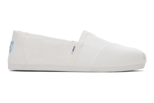 Organic Cotton Canvas White Slip Ons-TOMS® India Official Site
