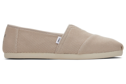 Beige Eco-Repreve Knit Slip Ons-TOMS® India Official Site