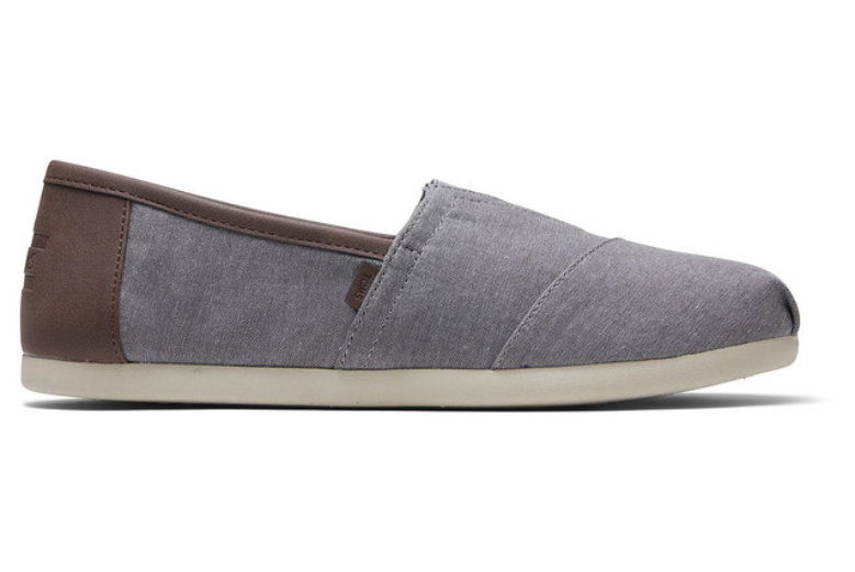 Grey Canvas Casual Shoes-TOMS® India Official Site