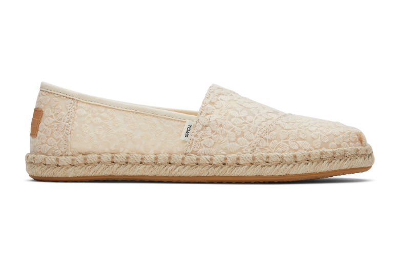 White Botanical Lace espadrilles-TOMS® India Official Site