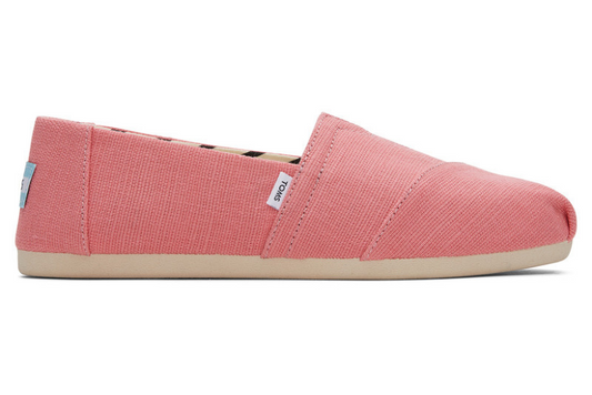 Iconic Alp Cotton Canvas Peach Slip Ons-TOMS® India Official Site
